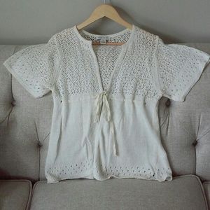 White House Black Market ecru sweater